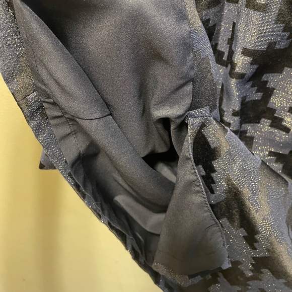 Nine West metallic houndstooth jacquard sheath dress with front pockets - Picture 4 of 8